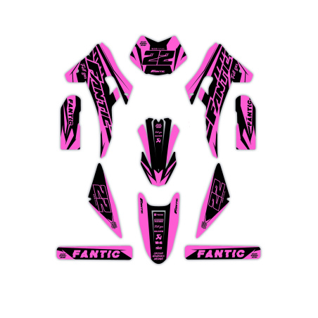 Fantic motorcycle graphics | Custom sticker kit