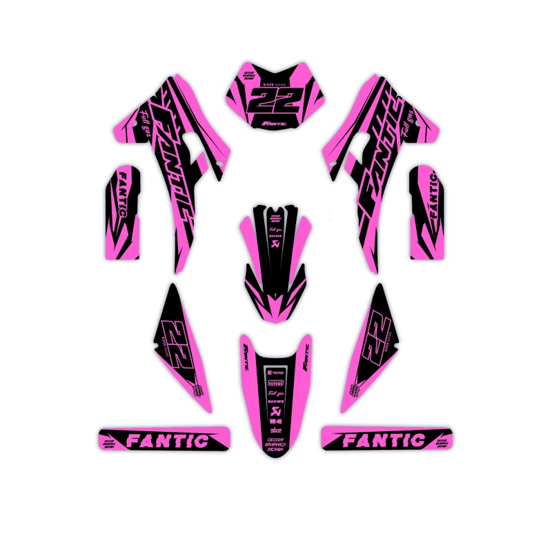 Fantic motorcycle graphics | Custom sticker kit