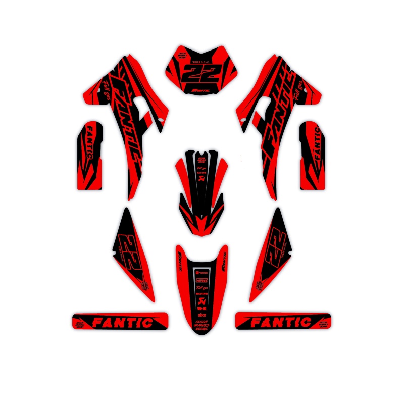 Fantic motorcycle graphics | Custom sticker kit