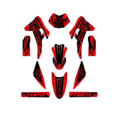 Fantic motorcycle graphics | Custom sticker kit