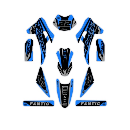 Fantic motorcycle graphics | Custom sticker kit