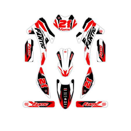 Fantic motorcycle graphics | Custom sticker kit