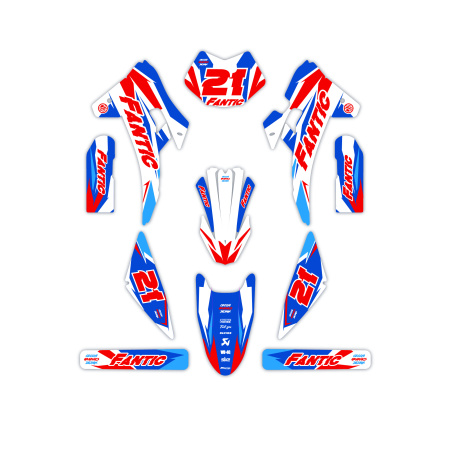 Fantic motorcycle graphics | Custom sticker kit