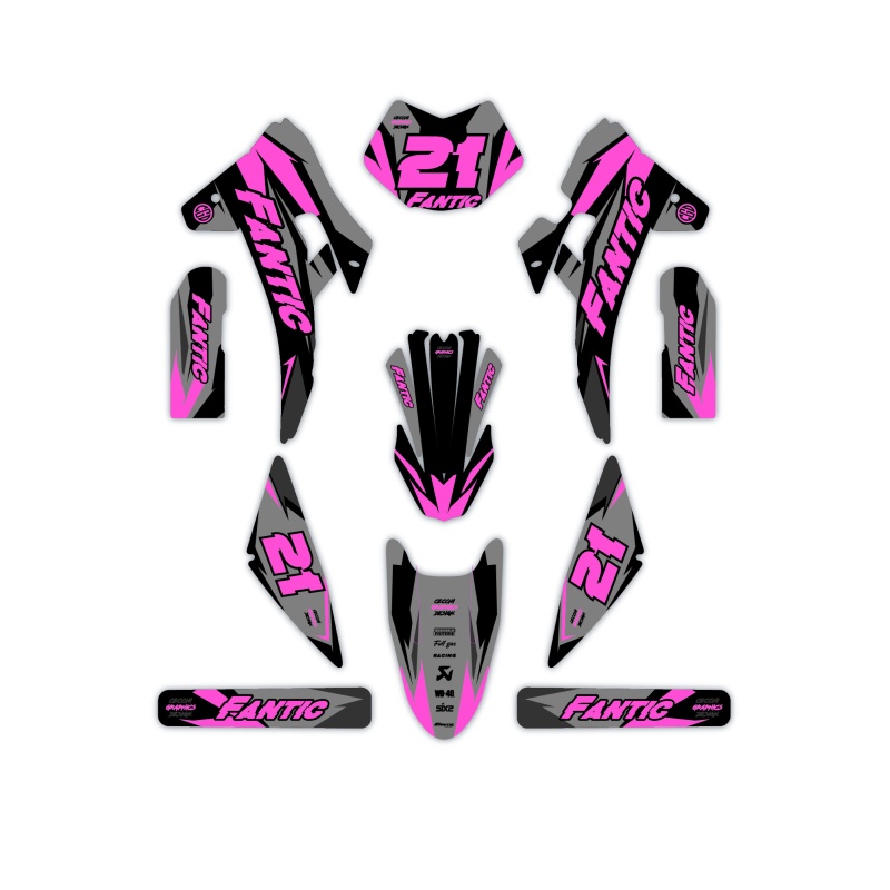 Kit déco moto Fantic | Kit d’autocollants personnalisés