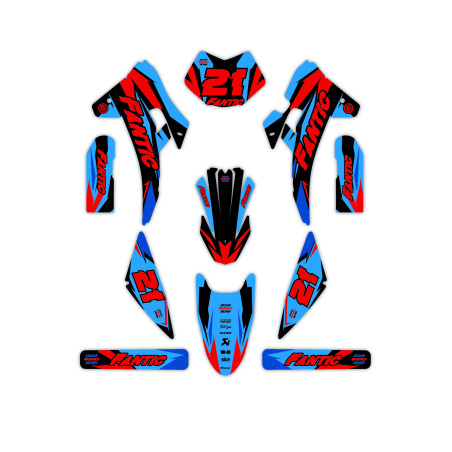 Fantic motorcycle graphics | Custom sticker kit