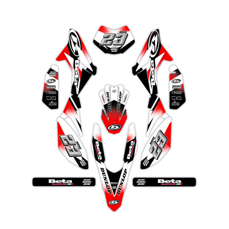 Kit déco moto Beta 50 e 125 4t | Kit d’autocollants personnalisés