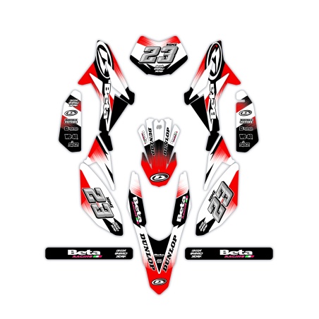 Kit déco moto Beta 50 e 125 4t | Kit d’autocollants personnalisés