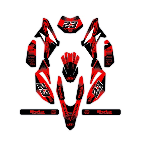 Kit déco moto Beta 50 e 125 4t | Kit d’autocollants personnalisés