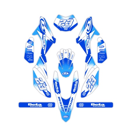 Kit déco moto Beta 50 e 125 4t | Kit d’autocollants personnalisés