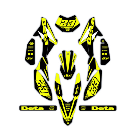 Kit déco moto Beta 50 e 125 4t | Kit d’autocollants personnalisés