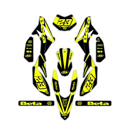 Kit déco moto Beta 50 e 125 4t | Kit d’autocollants personnalisés