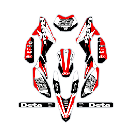 Kit déco moto Beta 50 e 125 4t | Kit d’autocollants personnalisés