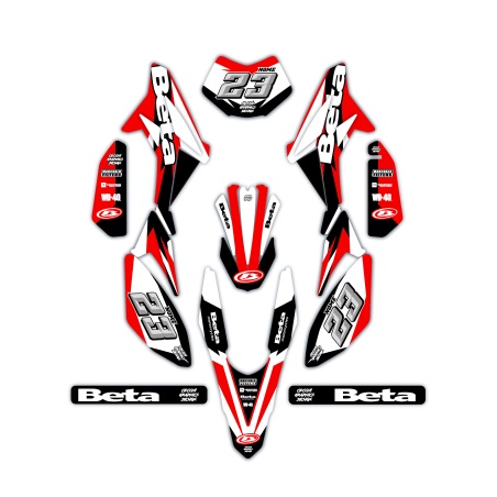 Kit déco moto Beta 50 e 125 4t | Kit d’autocollants personnalisés