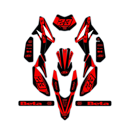 Kit déco moto Beta 50 e 125 4t | Kit d’autocollants personnalisés