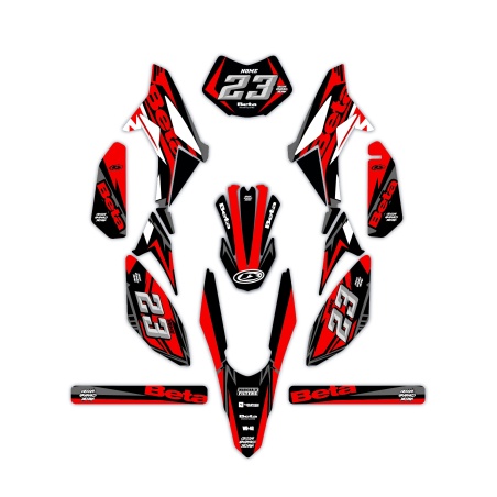 Kit déco moto Beta 50 e 125 4t | Kit d’autocollants personnalisés