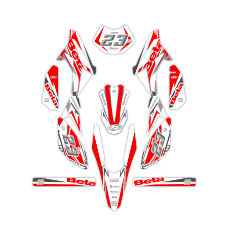 Kit déco moto Beta 50 e 125 4t | Kit d’autocollants personnalisés