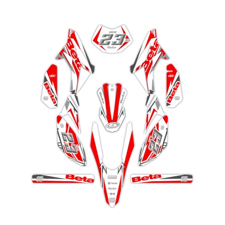 Kit déco moto Beta 50 e 125 4t | Kit d’autocollants personnalisés