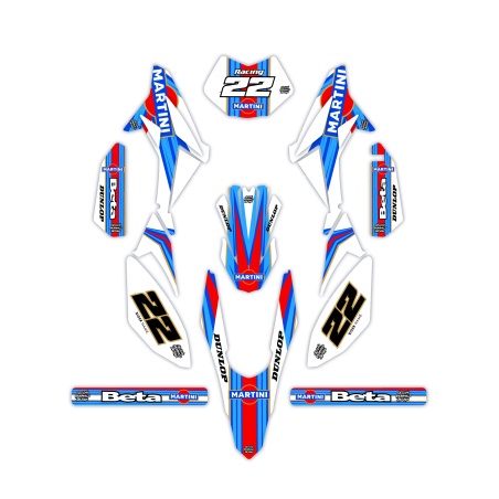 Kit déco moto Beta 50 e 125 4t | Kit d’autocollants personnalisés