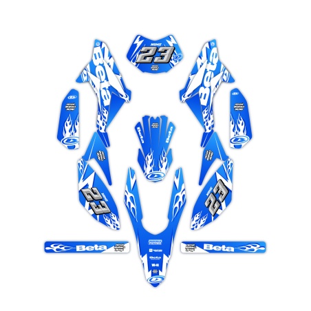 Grafiche moto Beta 50 e 125 4t| Kit adesivi Personalizzati