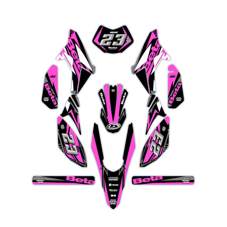 Kit déco moto Beta 50 e 125 4t | Kit d’autocollants personnalisés