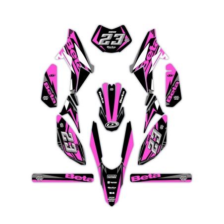 Kit déco moto Beta 50 e 125 4t | Kit d’autocollants personnalisés