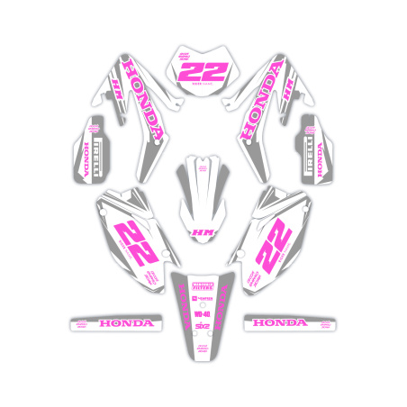 Kit déco moto Hm e Vent 50 o 125| Kit d’autocollants personnalisés