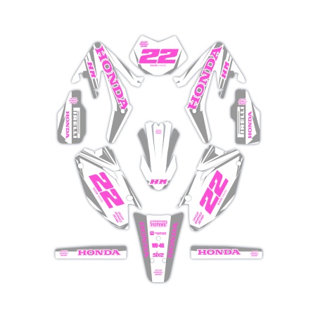 Kit déco moto Hm e Vent 50 o 125| Kit d’autocollants personnalisés