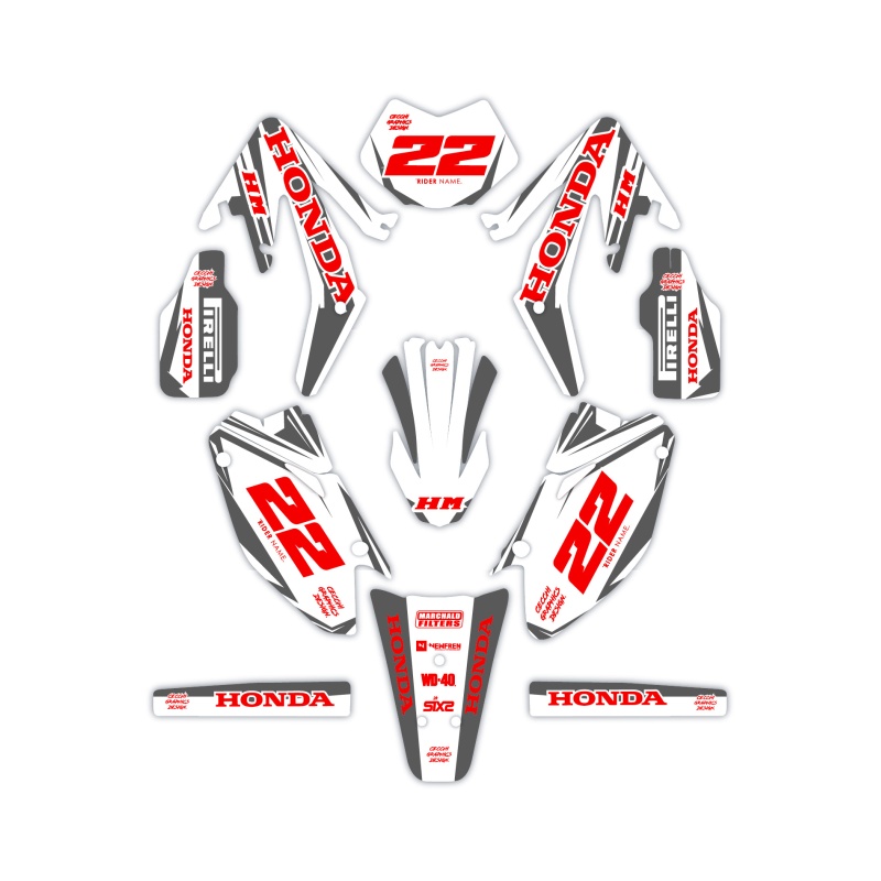 Kit déco moto Hm e Vent 50 o 125| Kit d’autocollants personnalisés