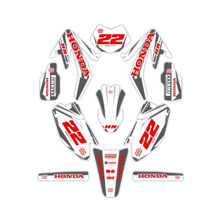 Kit déco moto Hm e Vent 50 o 125| Kit d’autocollants personnalisés
