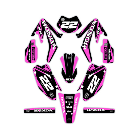Kit déco moto Hm e Vent 50 o 125| Kit d’autocollants personnalisés