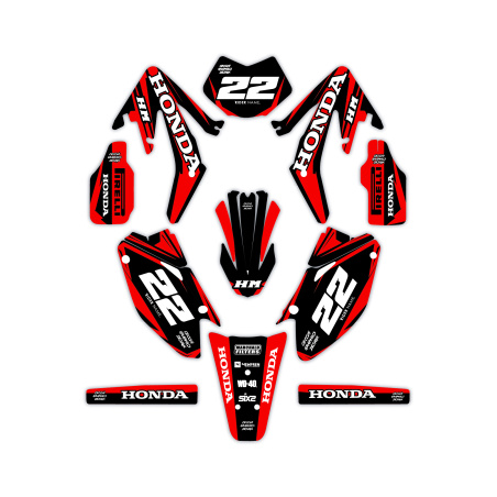 Kit déco moto Hm e Vent 50 o 125| Kit d’autocollants personnalisés