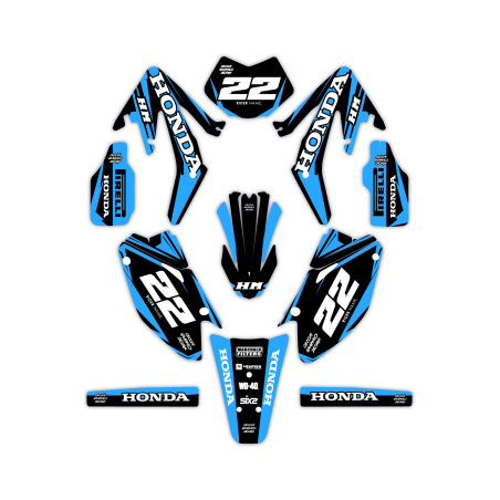 Kit déco moto Hm e Vent 50 o 125| Kit d’autocollants personnalisés