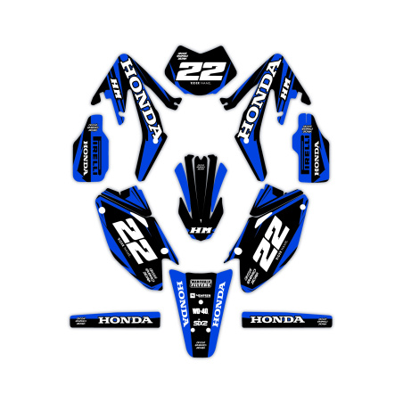 Kit déco moto Hm e Vent 50 o 125| Kit d’autocollants personnalisés
