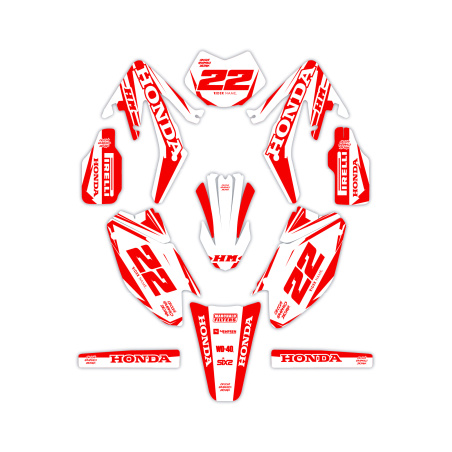Kit déco moto Hm e Vent 50 o 125| Kit d’autocollants personnalisés