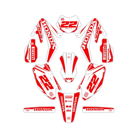 Kit déco moto Hm e Vent 50 o 125| Kit d’autocollants personnalisés