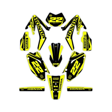 Kit déco moto Hm e Vent 50 o 125| Kit d’autocollants personnalisés