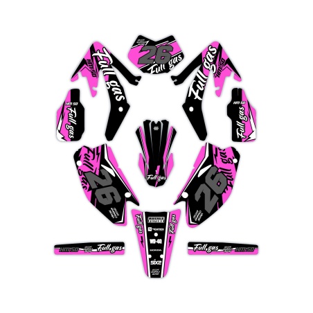 Kit déco moto Hm e Vent 50 o 125| Kit d’autocollants personnalisés