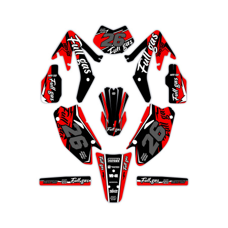 Kit déco moto Hm e Vent 50 o 125| Kit d’autocollants personnalisés