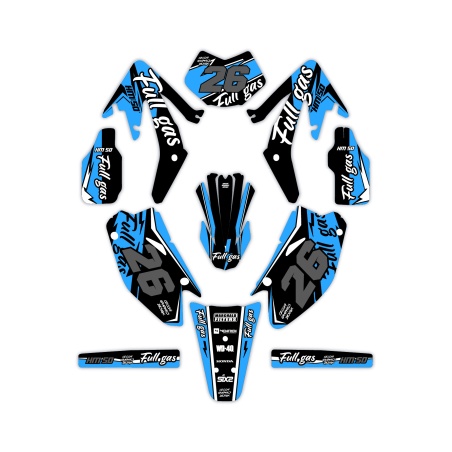 Hm and Vent 50 o 125 motorcycle graphics | Custom sticker kit