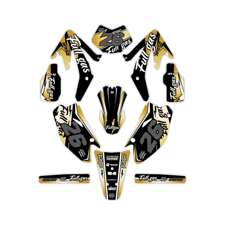 Hm and Vent 50 o 125 motorcycle graphics | Custom sticker kit