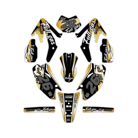 Hm and Vent 50 o 125 motorcycle graphics | Custom sticker kit