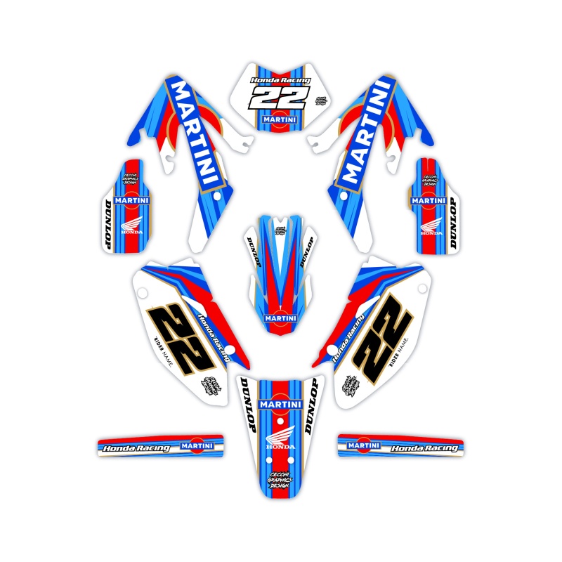 Kit déco moto Hm e Vent 50 o 125| Kit d’autocollants personnalisés