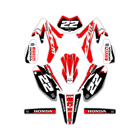 Hm and Vent 50 o 125 motorcycle graphics | Custom sticker kit