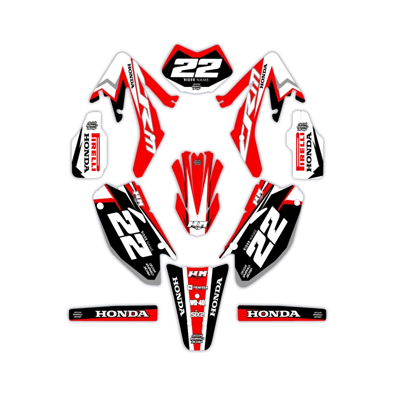 Hm and Vent 50 o 125 motorcycle graphics | Custom sticker kit