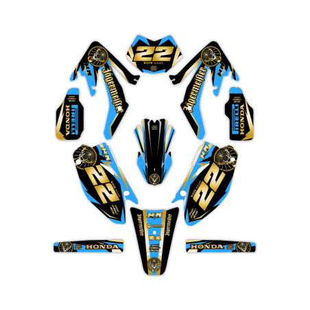 Kit déco moto Hm e Vent 50 o 125| Kit d’autocollants personnalisés