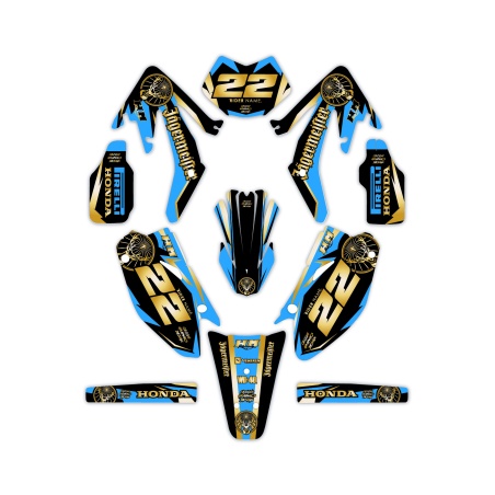 Kit déco moto Hm e Vent 50 o 125| Kit d’autocollants personnalisés