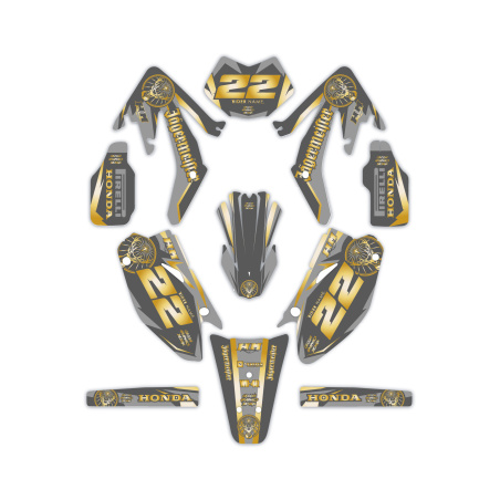 Kit déco moto Hm e Vent 50 o 125| Kit d’autocollants personnalisés