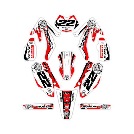 Kit déco moto Hm e Vent 50 o 125| Kit d’autocollants personnalisés