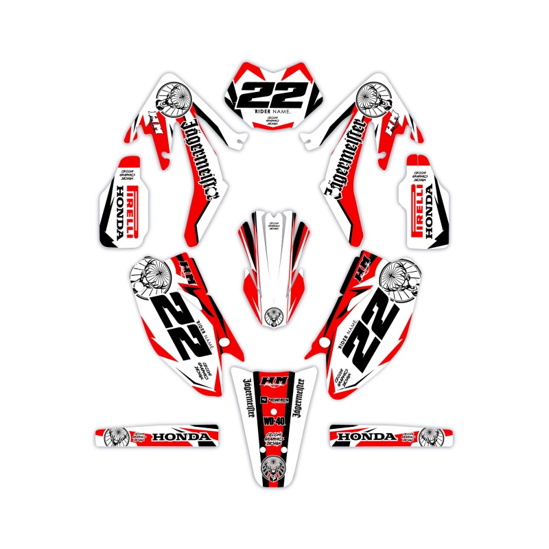 Kit déco moto Hm e Vent 50 o 125| Kit d’autocollants personnalisés