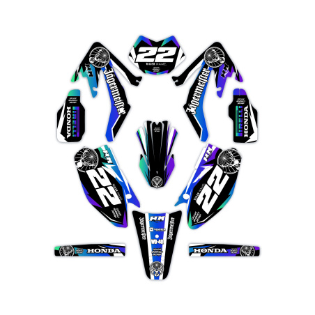 Kit déco moto Hm e Vent 50 o 125| Kit d’autocollants personnalisés